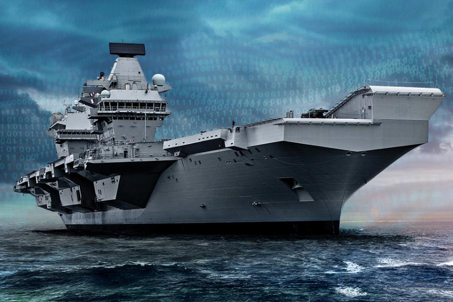 Graphic illustration of HMS Queen Elizabeth
